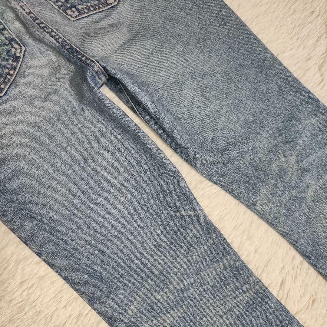 MOUSSY size 23 MVS フレアデニム ライトブルー マウジー