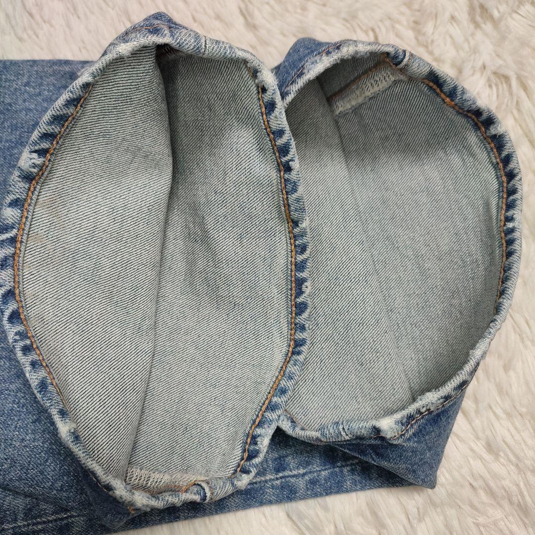 MOUSSY size 23 MVS フレアデニム ライトブルー マウジー