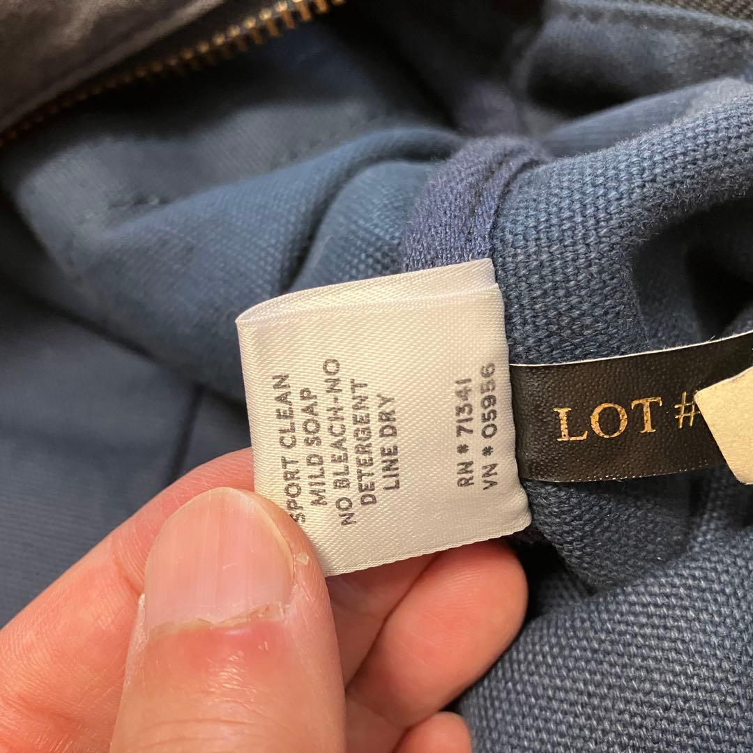 LLBEAN ネイビー キャンバス ボストンバッグ