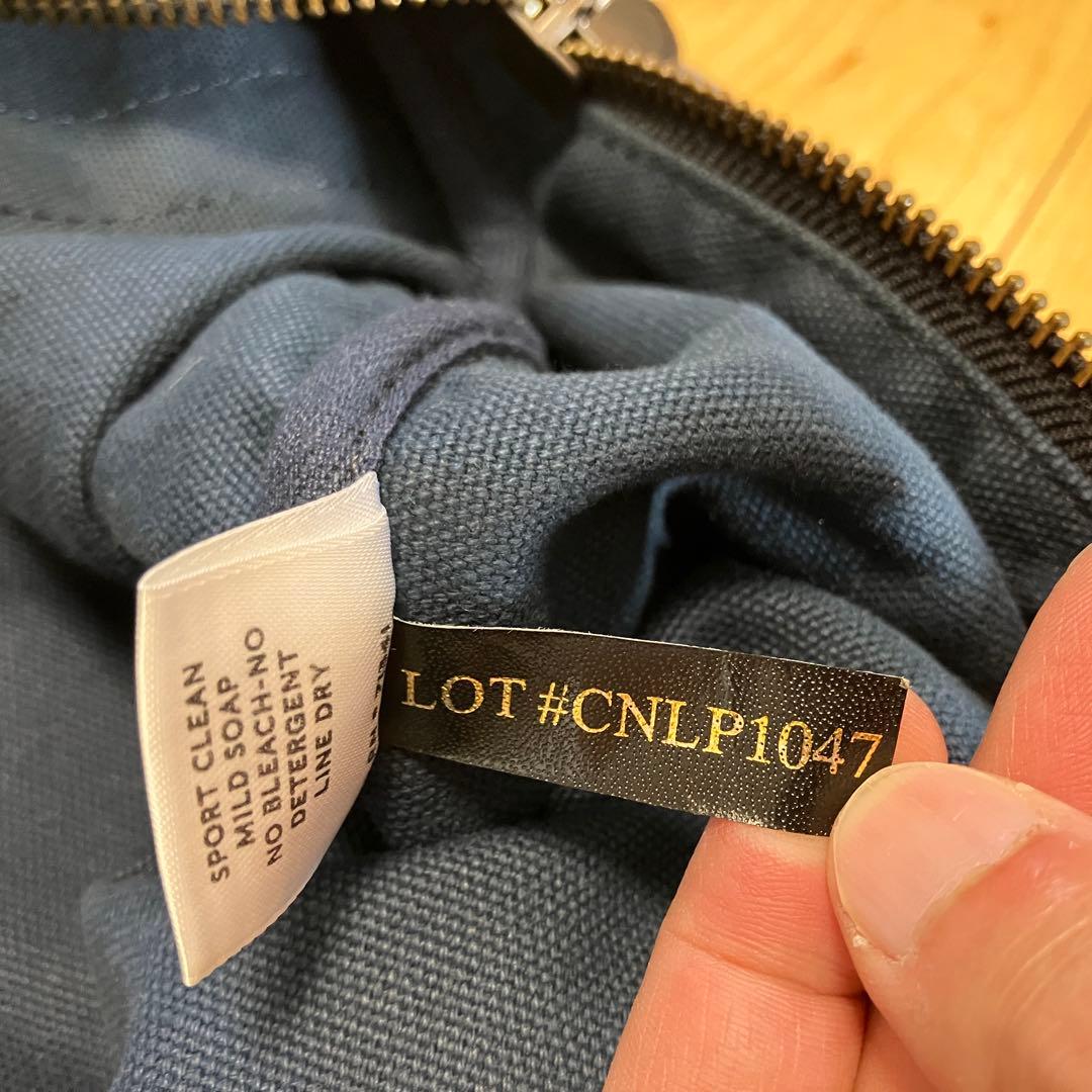 LLBEAN ネイビー キャンバス ボストンバッグ
