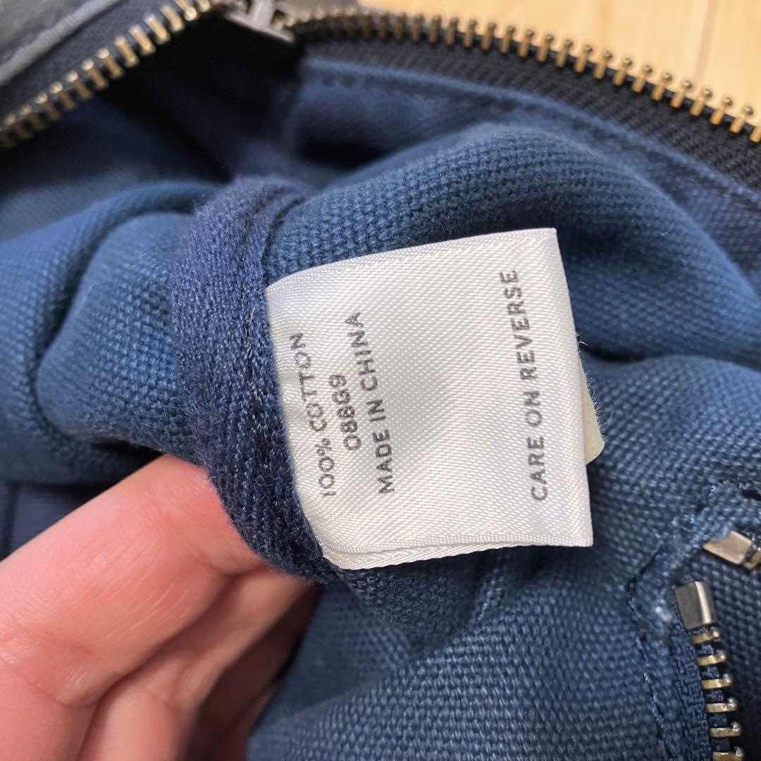 LLBEAN ネイビー キャンバス ボストンバッグ