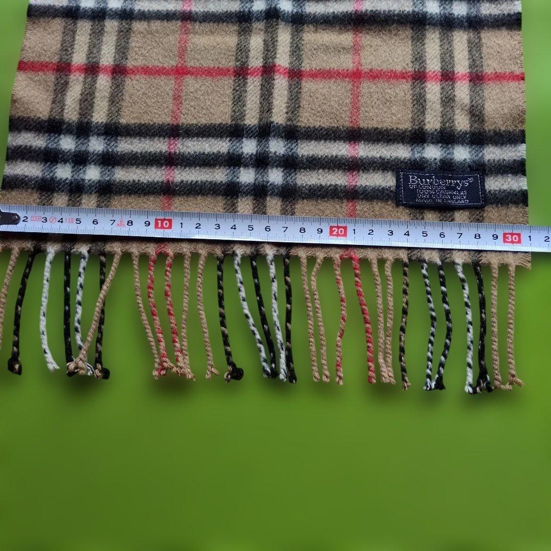 Burberrysカシミヤ100%ノバチェックマフラー ベージュ
