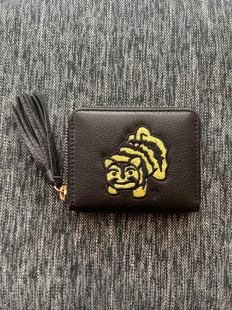 虎屋ういろ×perche(ペルケ)×earジャバラ折り財布　ブラック(黒)