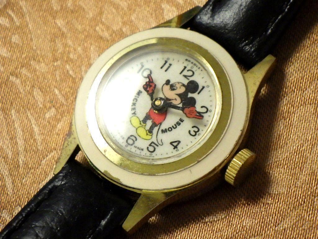 【最終値下】激レア★箱付【1970年代】ミッキーマウス ディズニー 手巻き時計