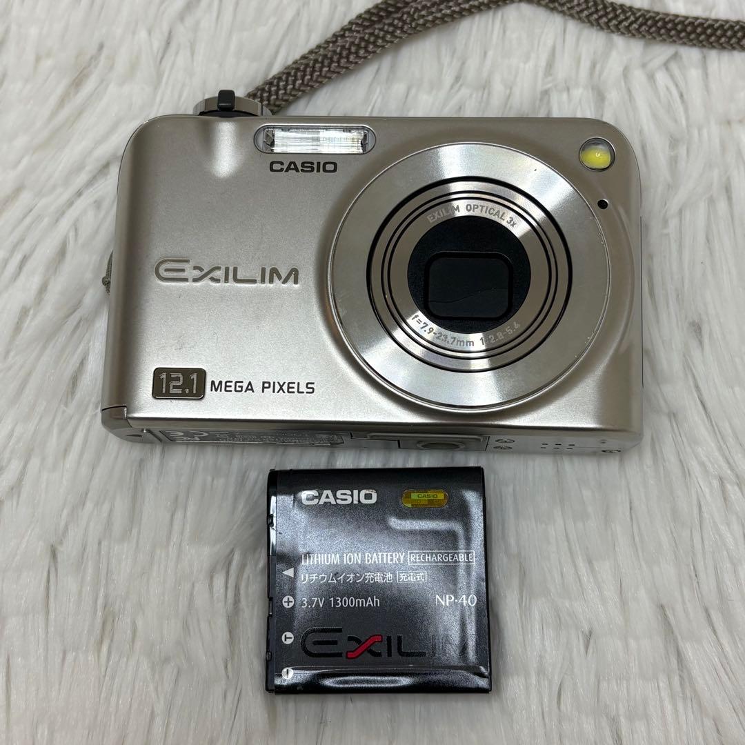 CASIO カメラ　エクシリム　EX-Z1200 シルバー　コンデジ　動作品