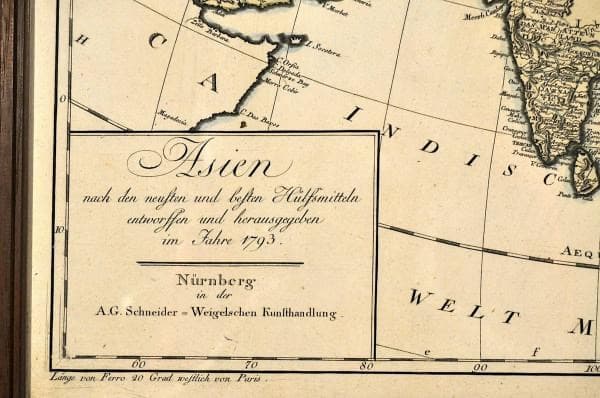 アジア図　Asien nach den neusten und besten