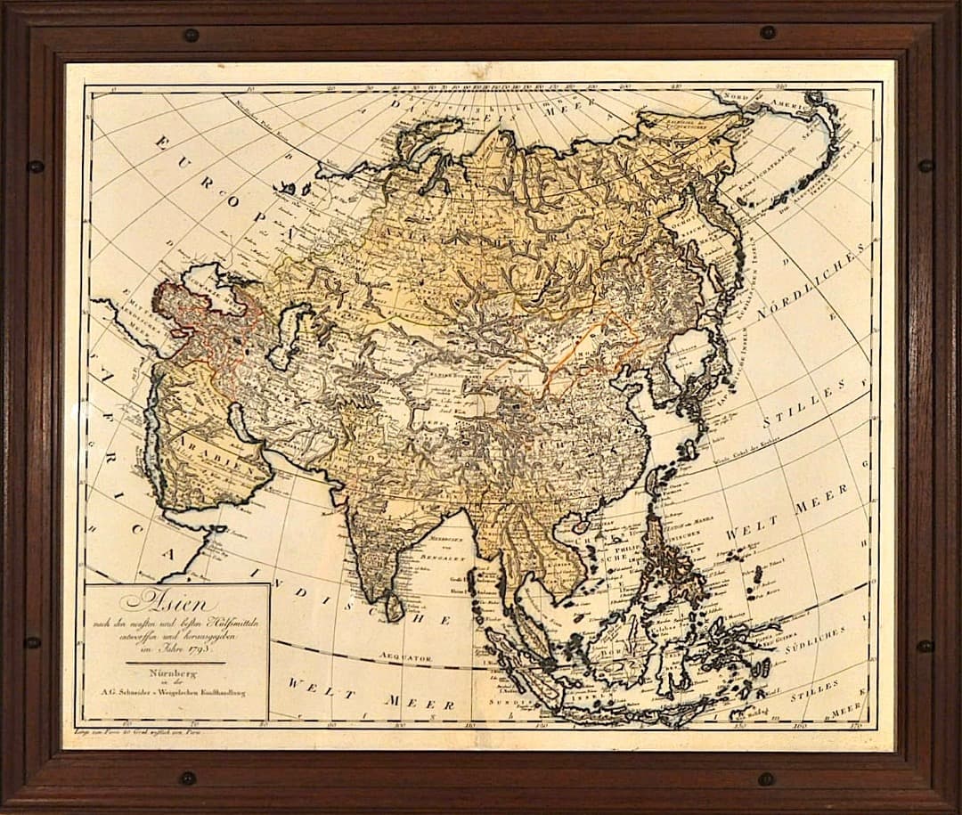 アジア図　Asien nach den neusten und besten