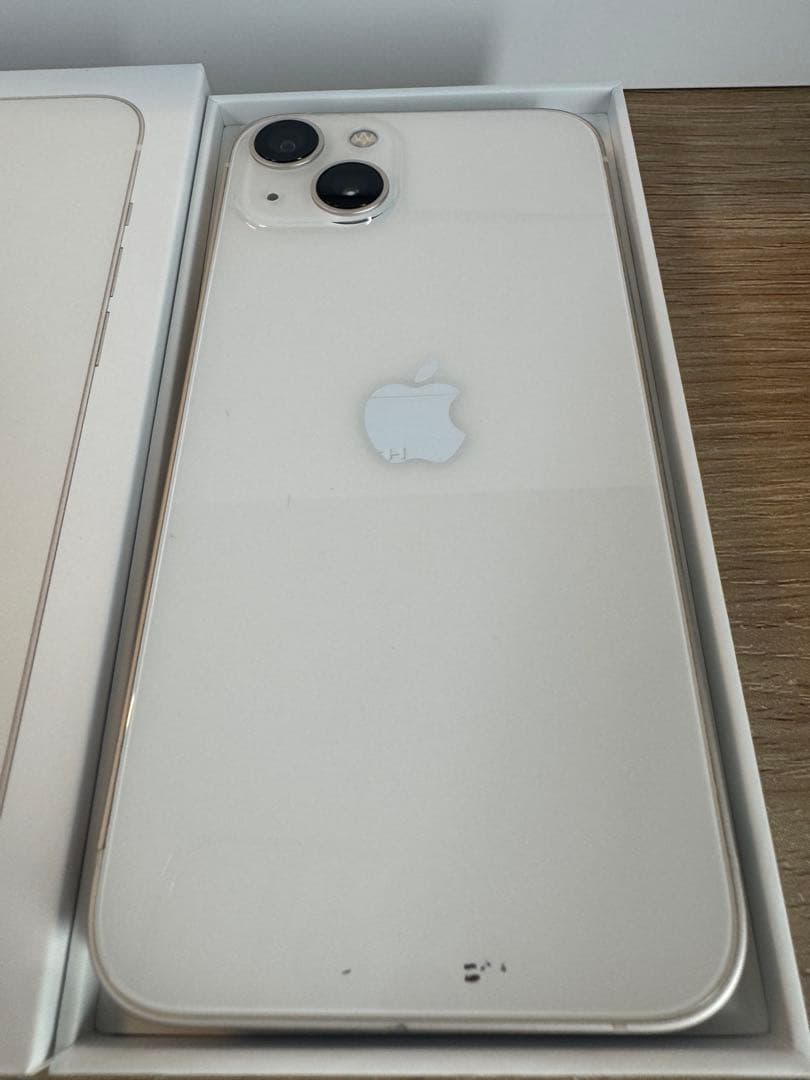 iPhone 13 スターライト128GB BT100%液晶新品※説明文必読