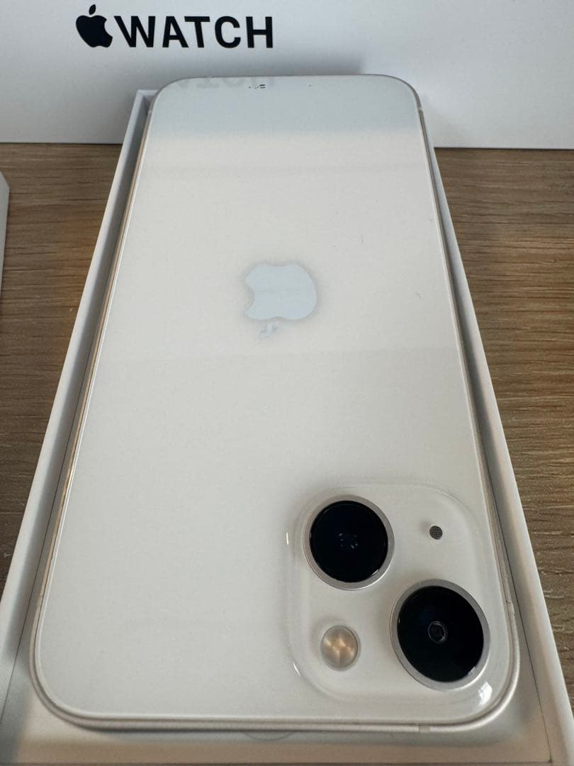 iPhone 13 スターライト128GB BT100%液晶新品※説明文必読