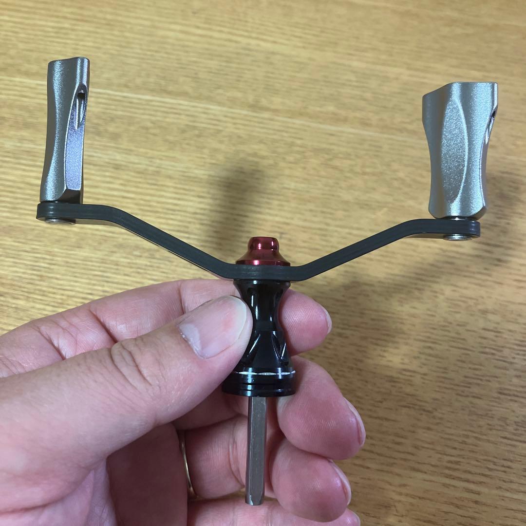 美品　シマノ4角軸　ゴメクサス　100mm ダブルハンドル　スタンド　セット