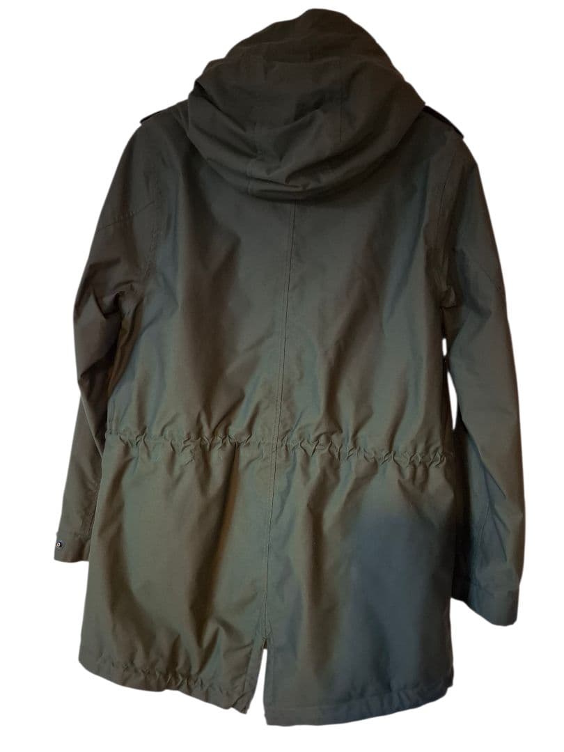 ​AIGLE エーグル モッズコート レディース M ナイロン チェック カーキ