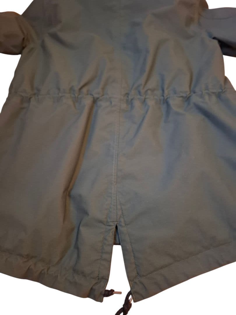 ​AIGLE エーグル モッズコート レディース M ナイロン チェック カーキ
