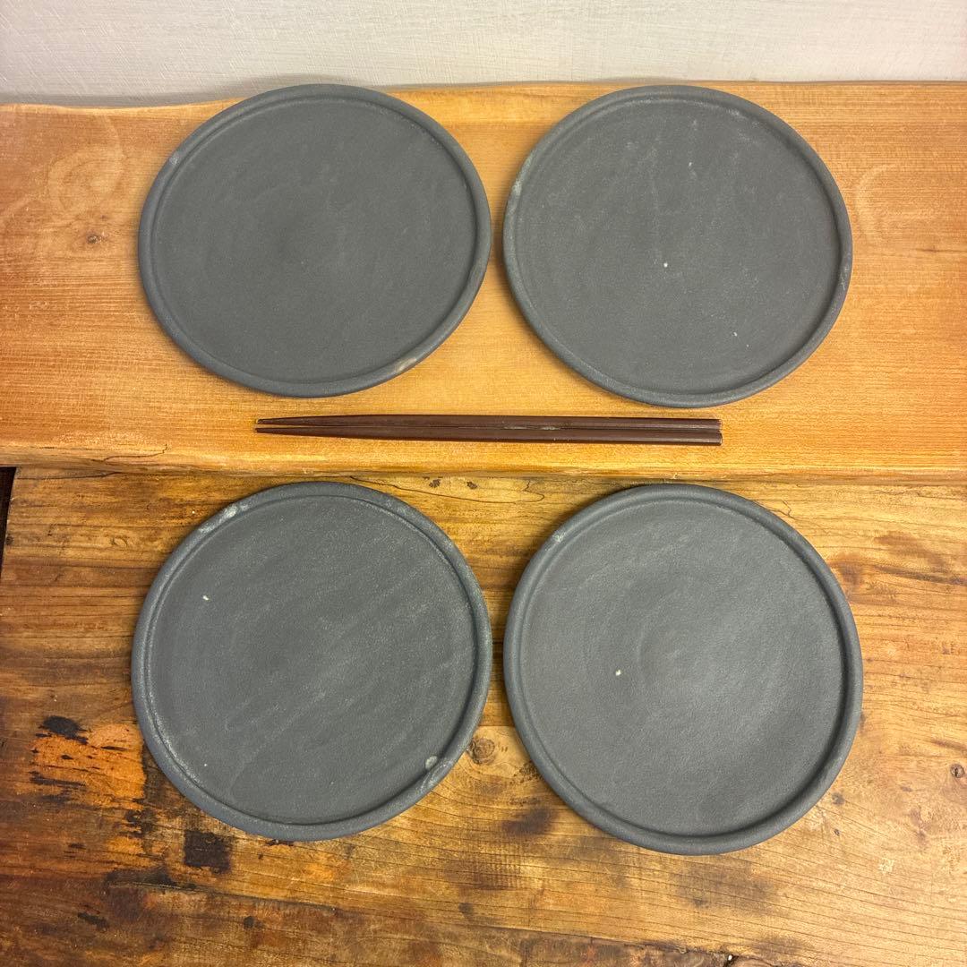 ドクタースランプ新品　陶器　陶芸作家　プレート皿4枚　122