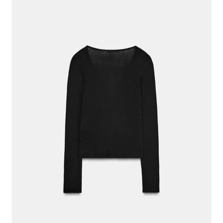 ZARA コンビネーションレーストップジャケット L ブラック 完売品
