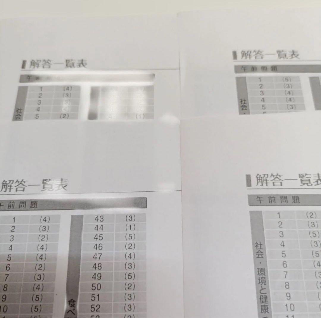 未使用!管理栄養士国家試験全国統一模擬試験医歯薬401,402,403,404
