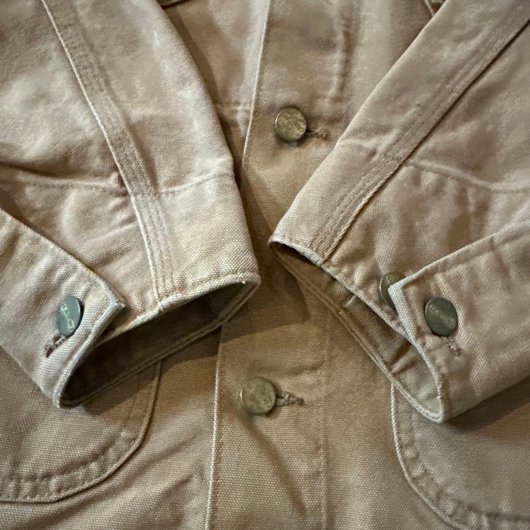 80s Carhartt ミシガンチョアコート 裏地なし　カバーオール 星タグ