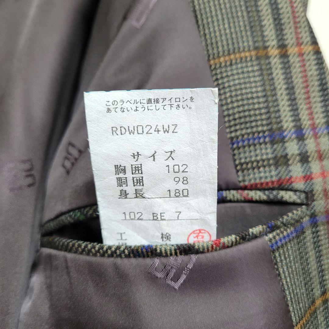 DAKS ダックス テーラードジャケット ウール チェック柄 LL