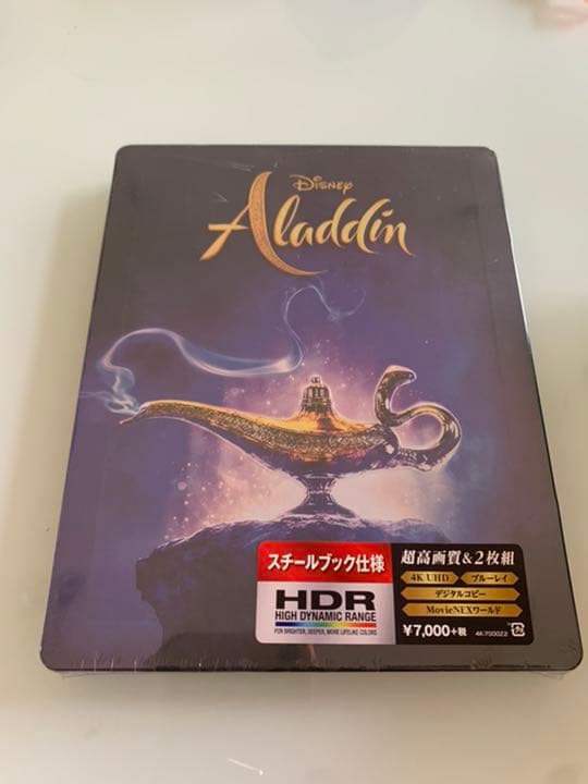 アラジン 4K UHD MovieNEX スチールブック　オルゴールフラワー付