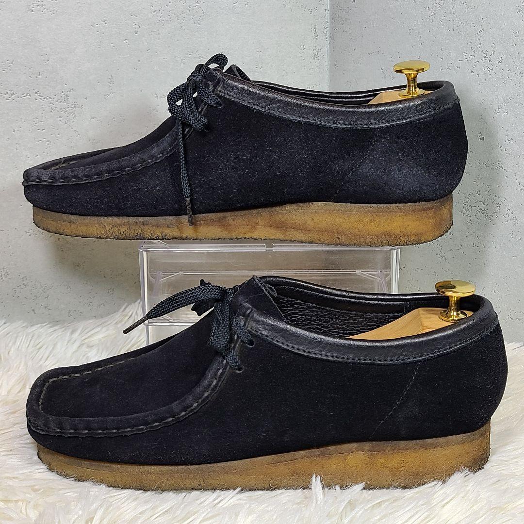 【Clarks】クラークス　WALLABEE　ワラビー　スエードブラック　UK7