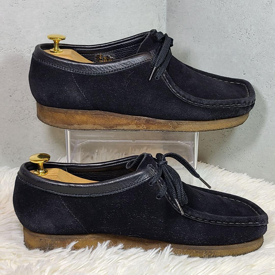 【Clarks】クラークス　WALLABEE　ワラビー　スエードブラック　UK7