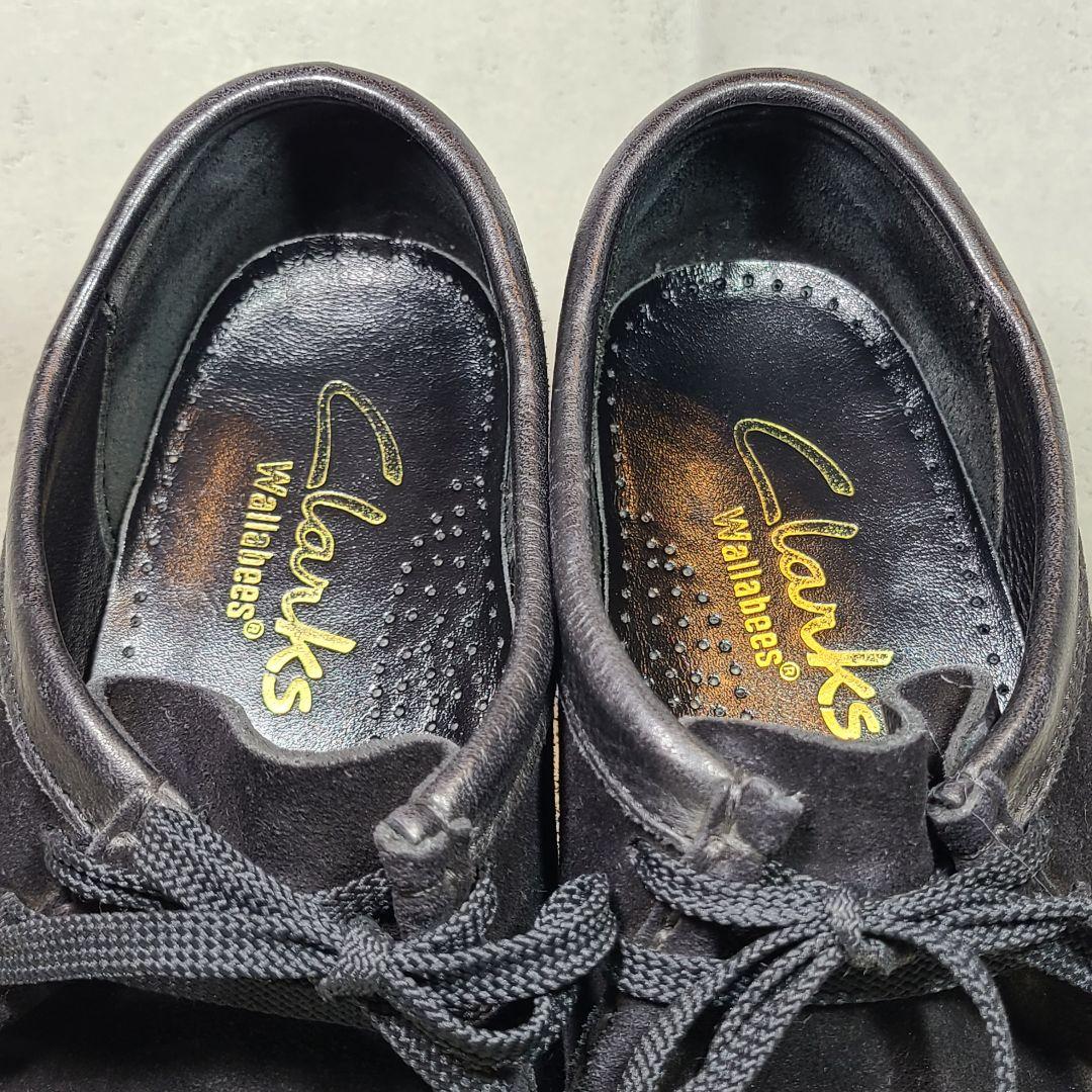 【Clarks】クラークス　WALLABEE　ワラビー　スエードブラック　UK7