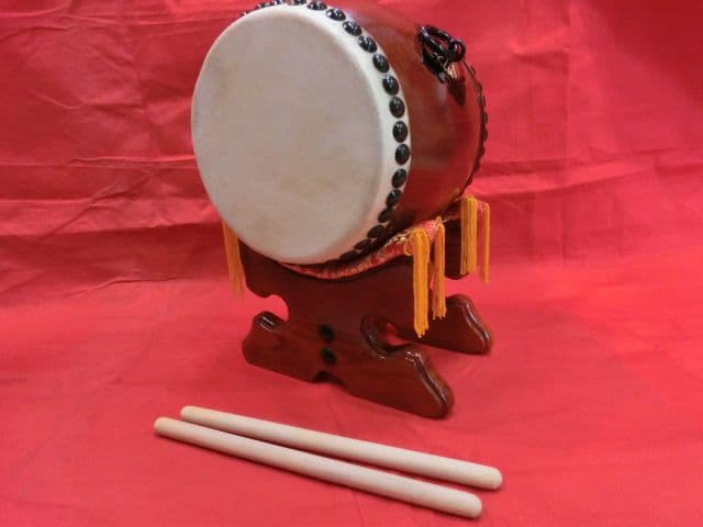飾り太鼓5寸バチ付&締め太鼓セット　新品未使用