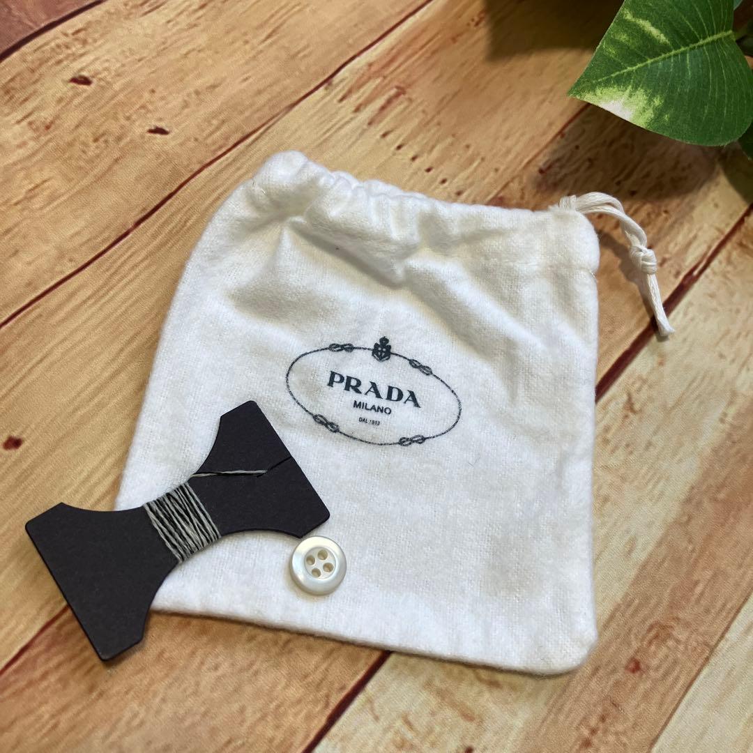 【極美品】PRADA（プラダ）上質シルク　ストライプニットカーディガン　M