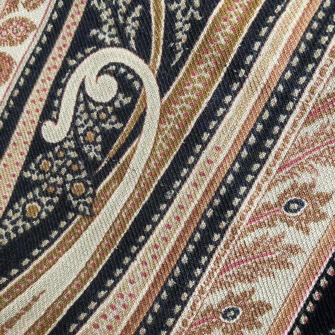 ETRO ウール＆シルク　ストール　ペイズリー　エトロ　絹　毛　イタリア製