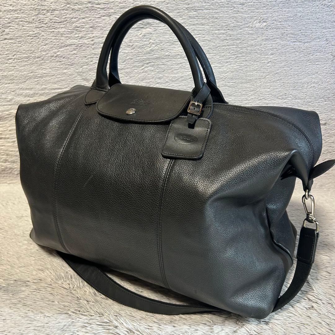 D*Y様 LONGCHAMP ロンシャン　レザーボストンバッグ　2way ショル