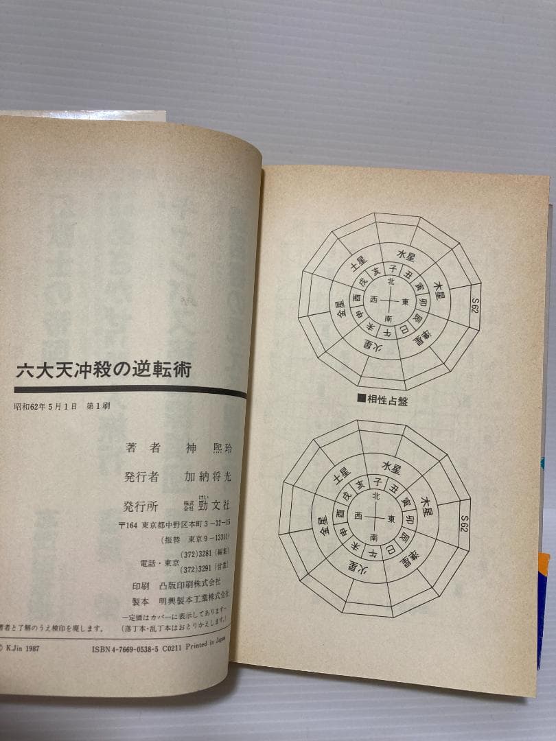 神煕玲／神熙玲　六大天冲殺の逆転術　勁文社　1987年発行 直筆サイン本
