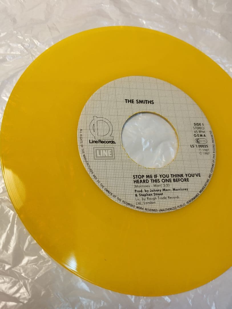 THE SMITHS Stop Me... ドイツ盤7インチカラービニール美品
