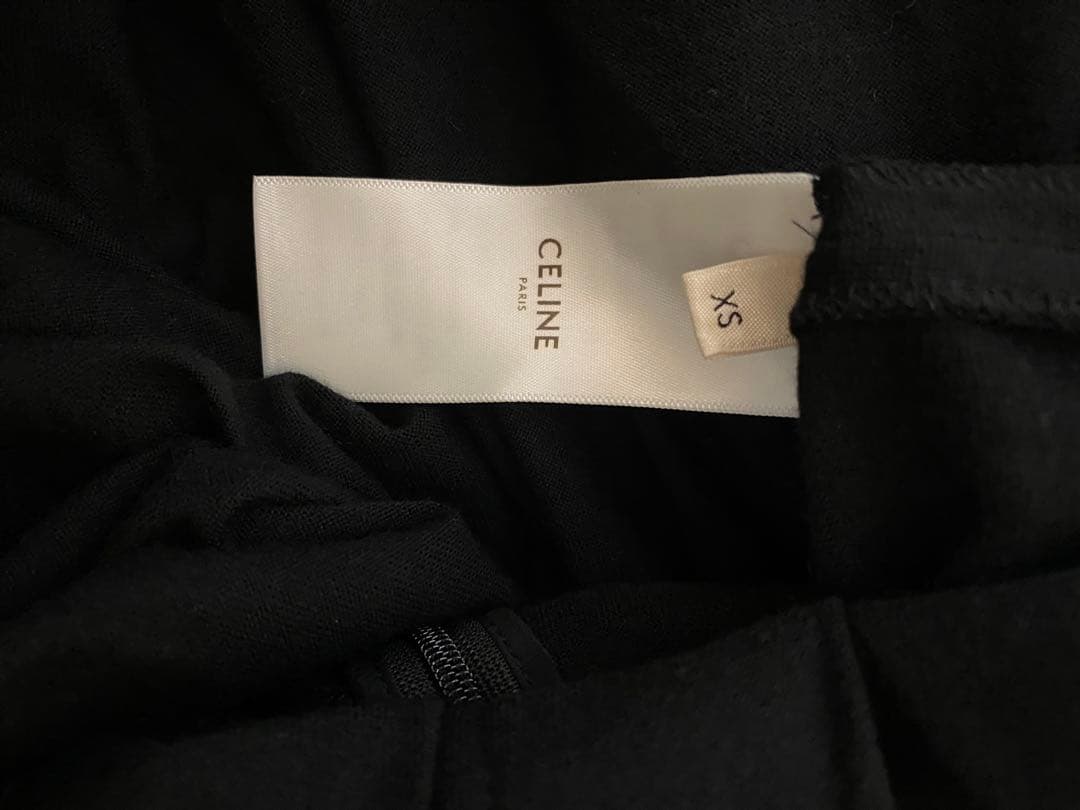 CELINE ブラック 長袖ワンピース
