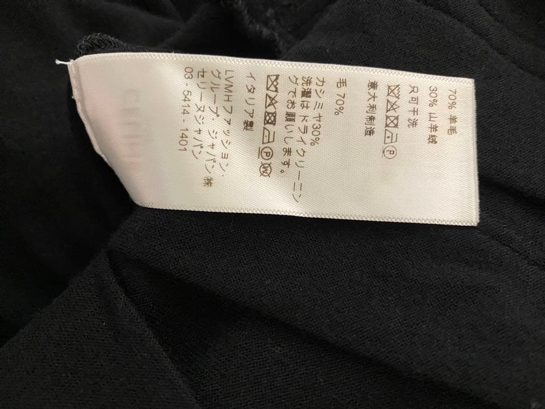CELINE ブラック 長袖ワンピース