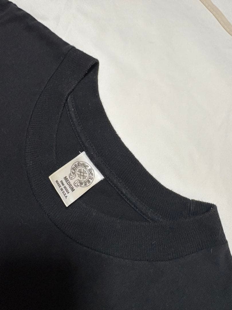 【美品】CHROME HEARTS クロムハーツ Tシャツ アメリカンフラッグ黒