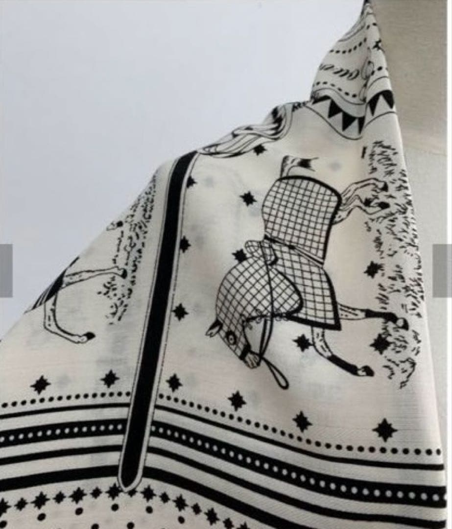 LiLiRena 大判スカーフCashmere Horse scarf ストール