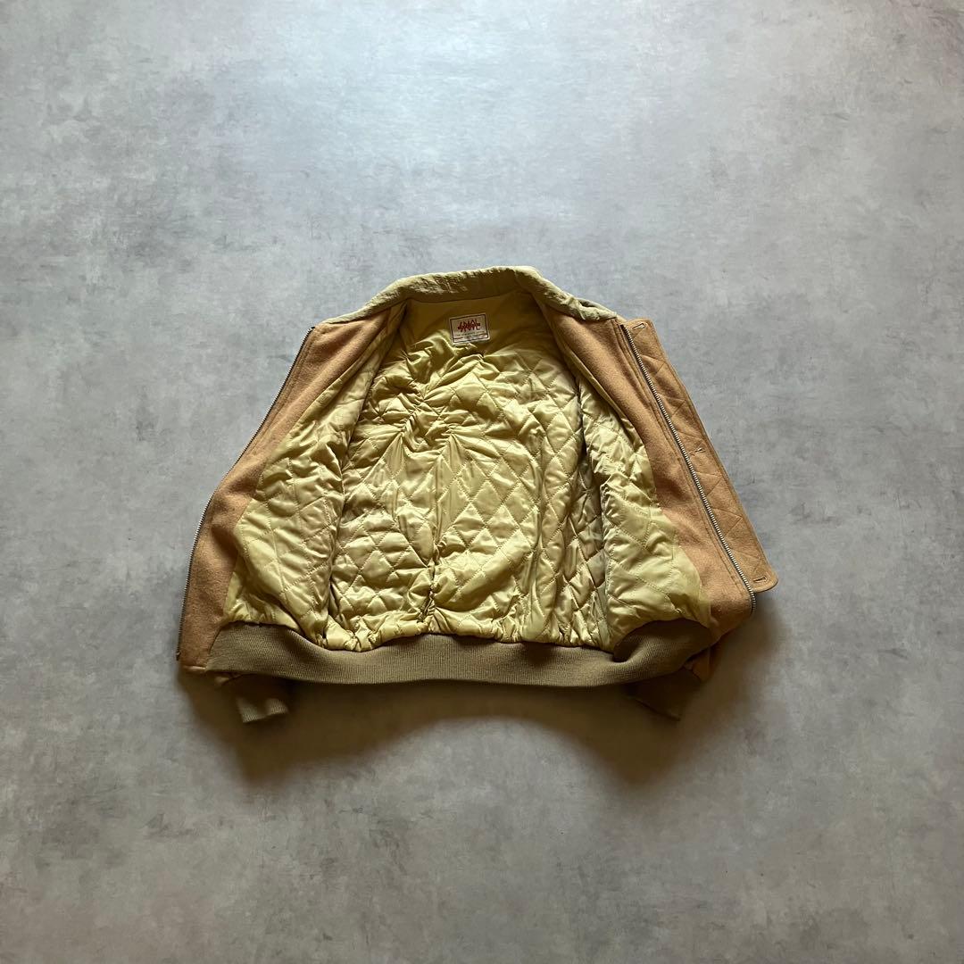 ジャケット・アウター 80s archive gimmick wool bomber jacket
