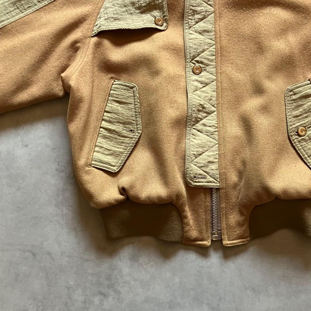 ジャケット・アウター 80s archive gimmick wool bomber jacket