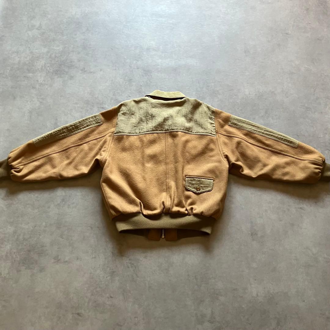ジャケット・アウター 80s archive gimmick wool bomber jacket