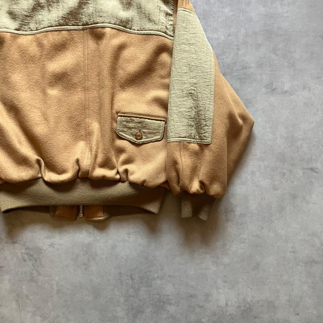 ジャケット・アウター 80s archive gimmick wool bomber jacket
