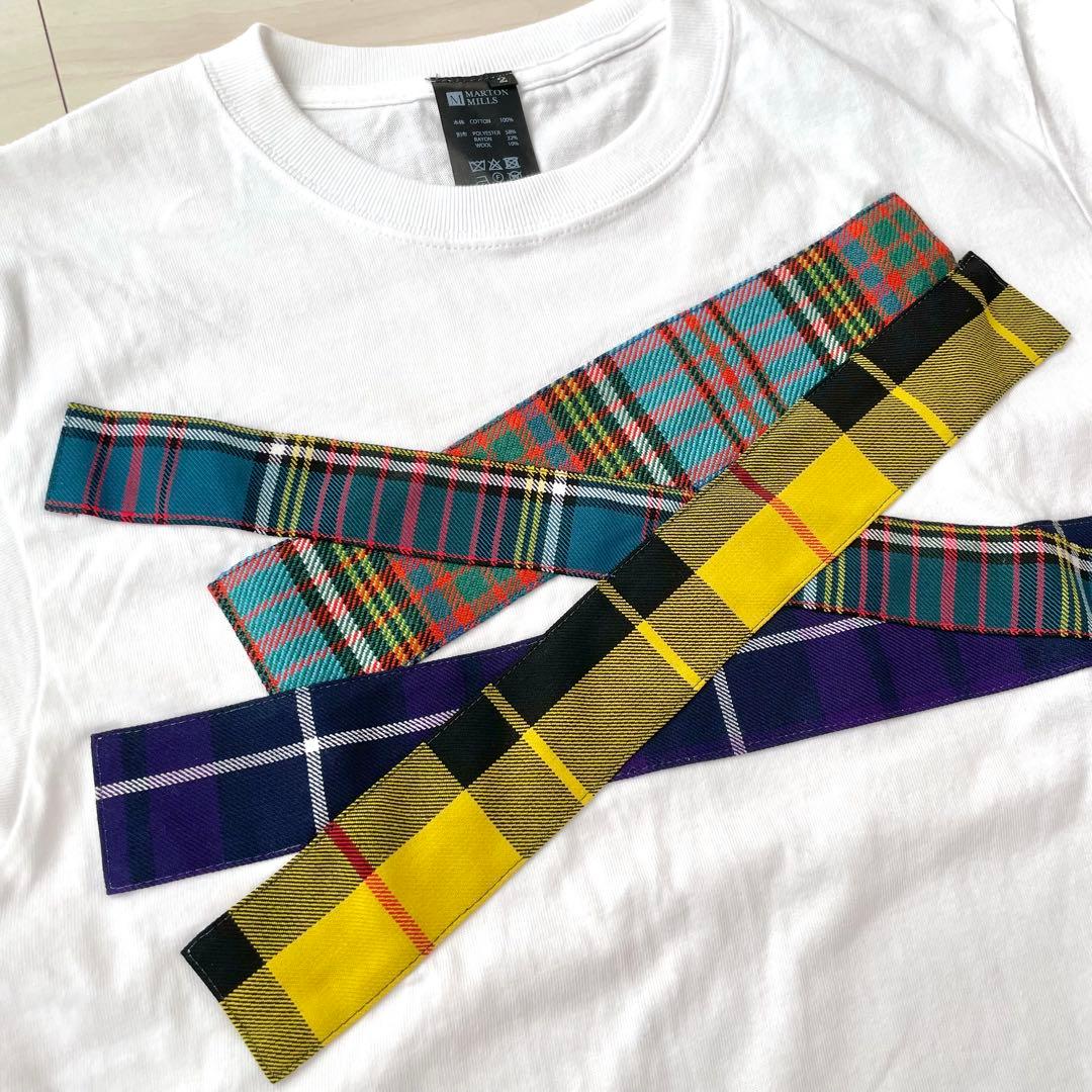 〈美品〉ストリート・ロンドン タータンチェック Tシャツ