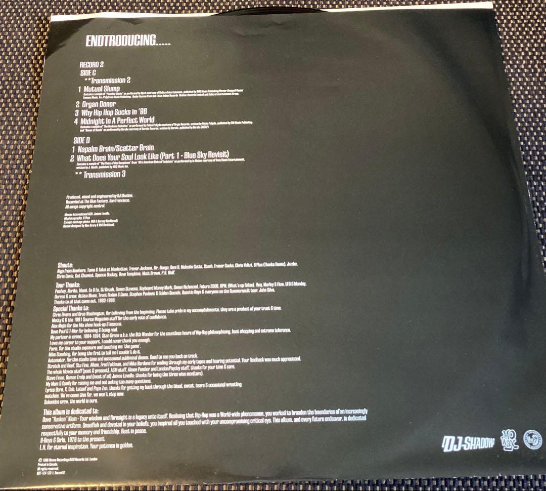 (USED)DJ SHADOW ENTRODUCINGレコード2枚組シュリンク付