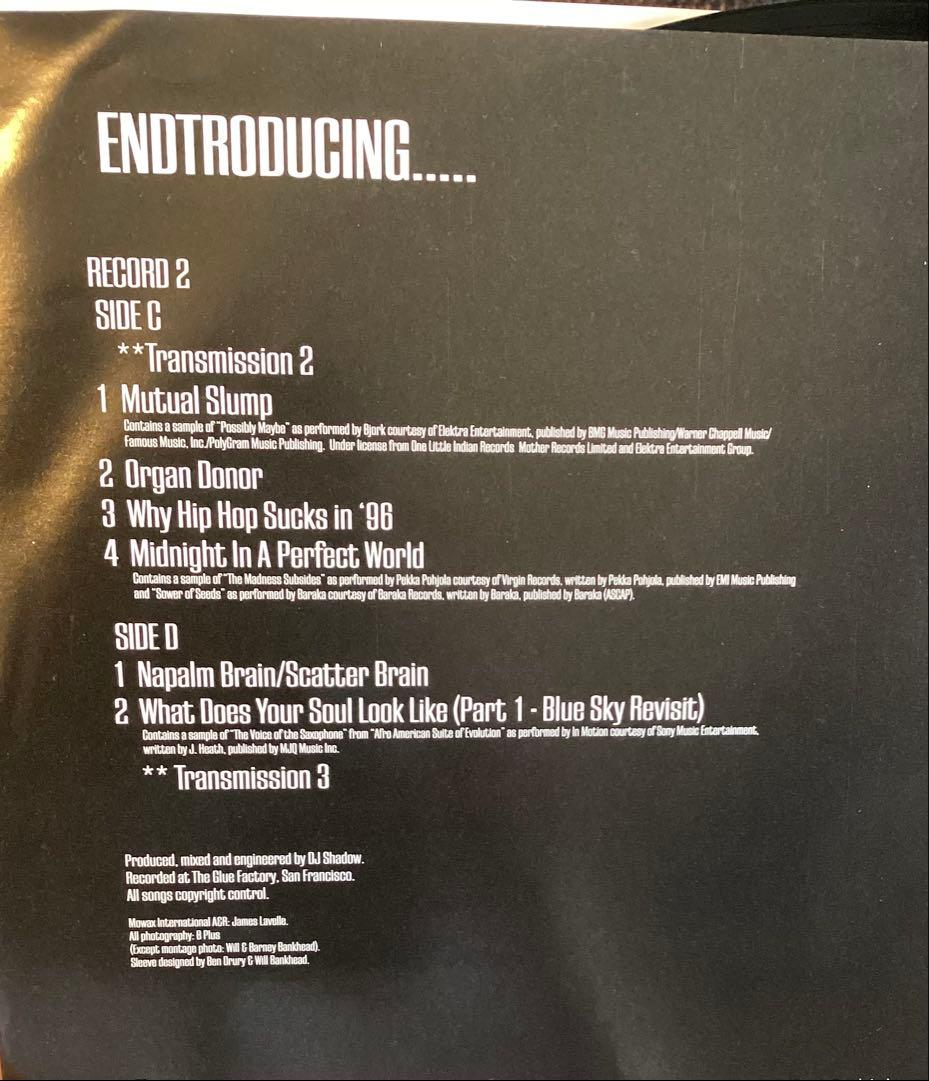 (USED)DJ SHADOW ENTRODUCINGレコード2枚組シュリンク付