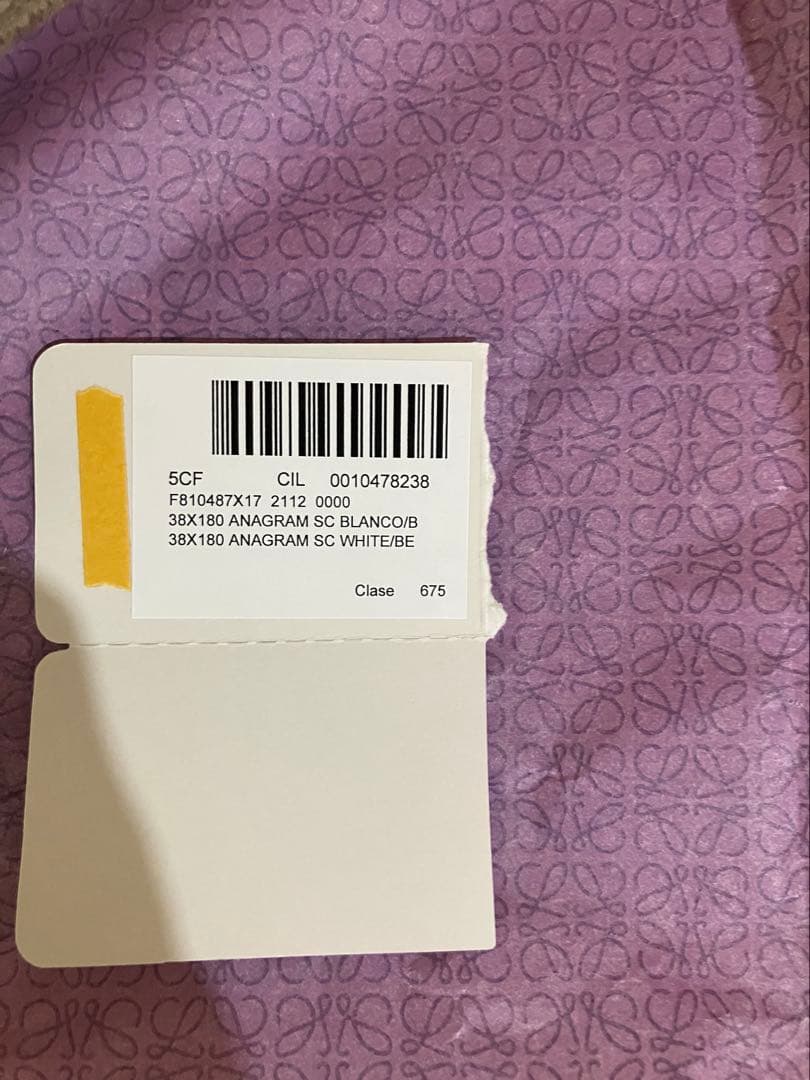 ★ロエベ★LOEWE★ チェッカーボードスカーフ★ウール＆カシミヤ★新品★