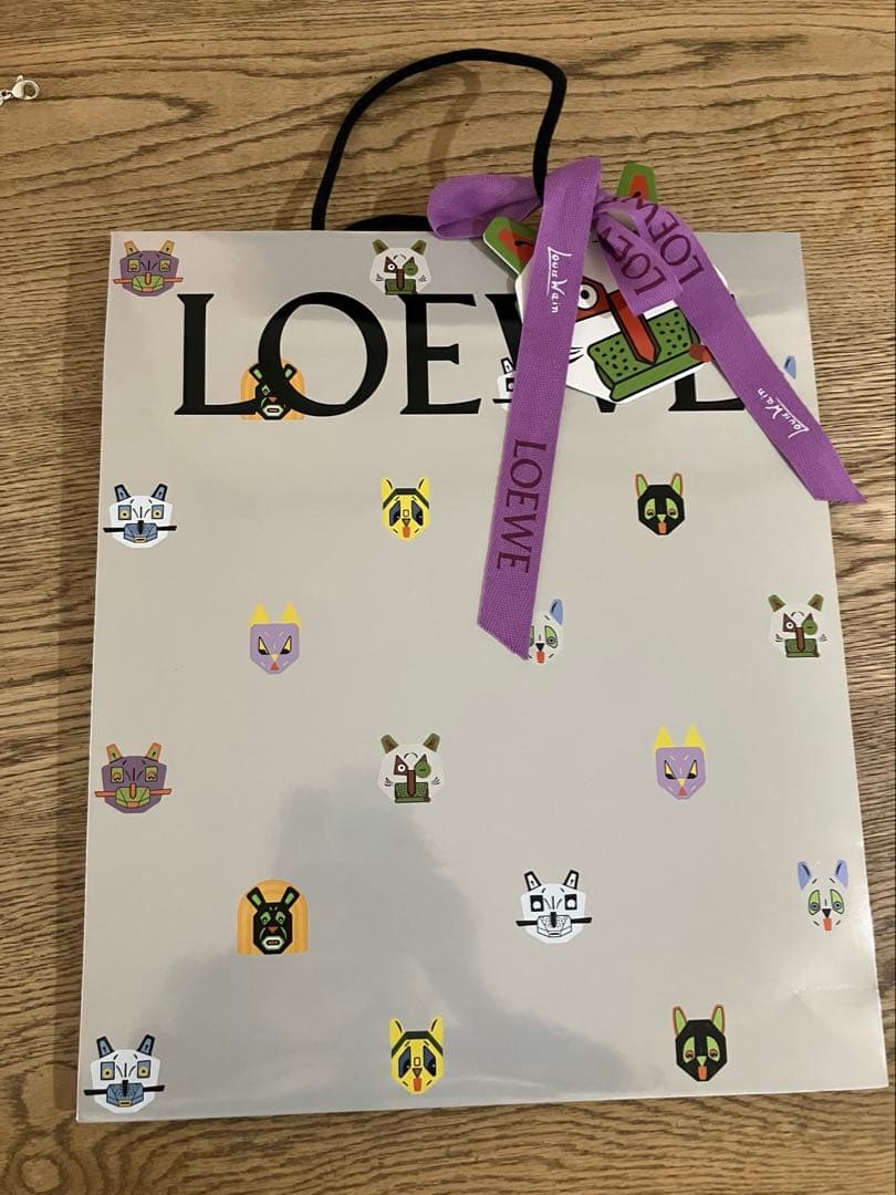 ★ロエベ★LOEWE★ チェッカーボードスカーフ★ウール＆カシミヤ★新品★