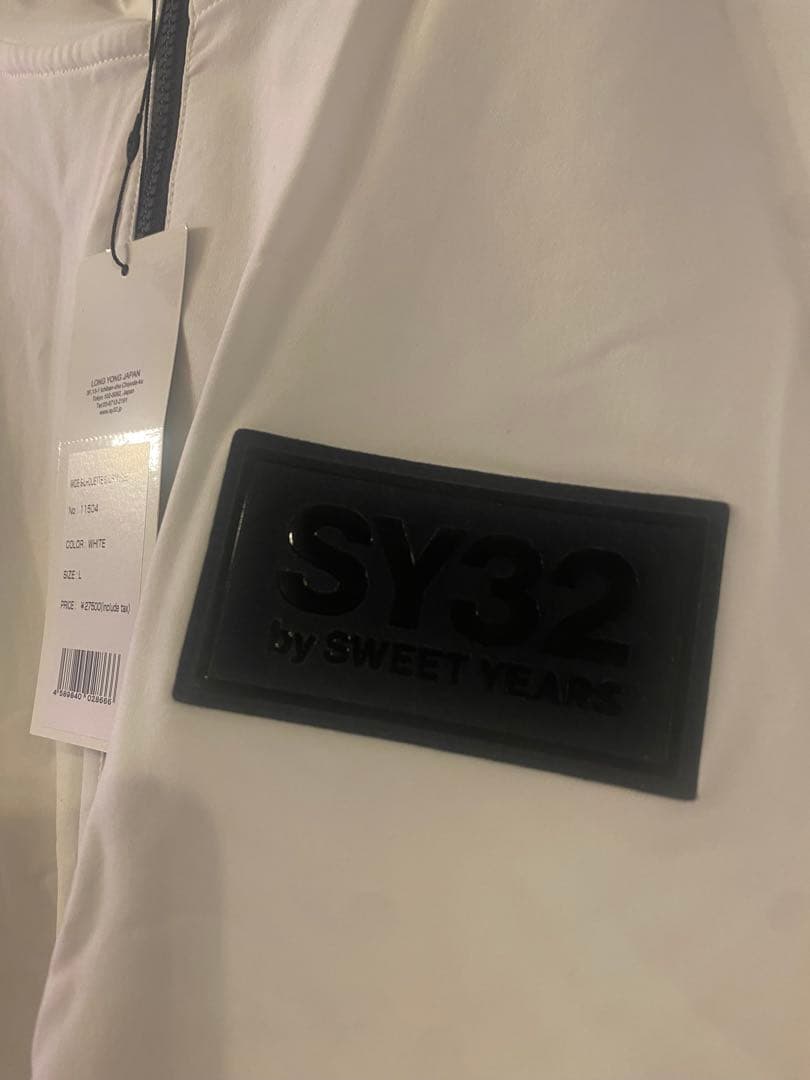 【新品未使用】SY32 ホワイト フード付きジャケット