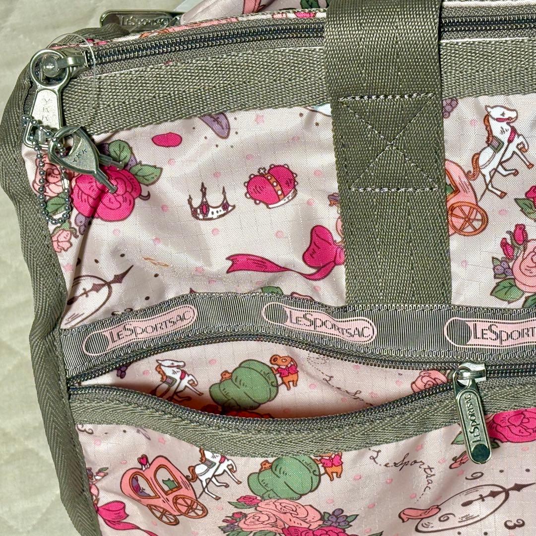 レスポートサック　シンデレラ　ディズニー　MED WEEKENDER ポーチ付き