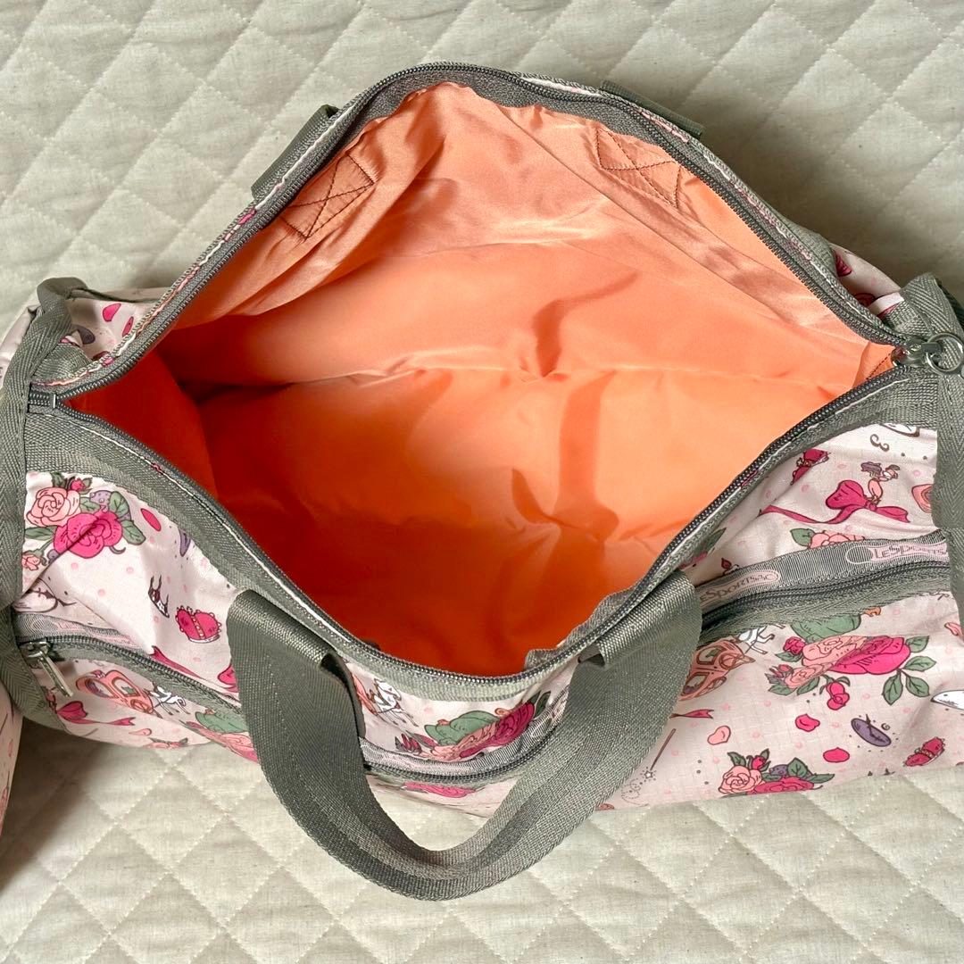 レスポートサック　シンデレラ　ディズニー　MED WEEKENDER ポーチ付き