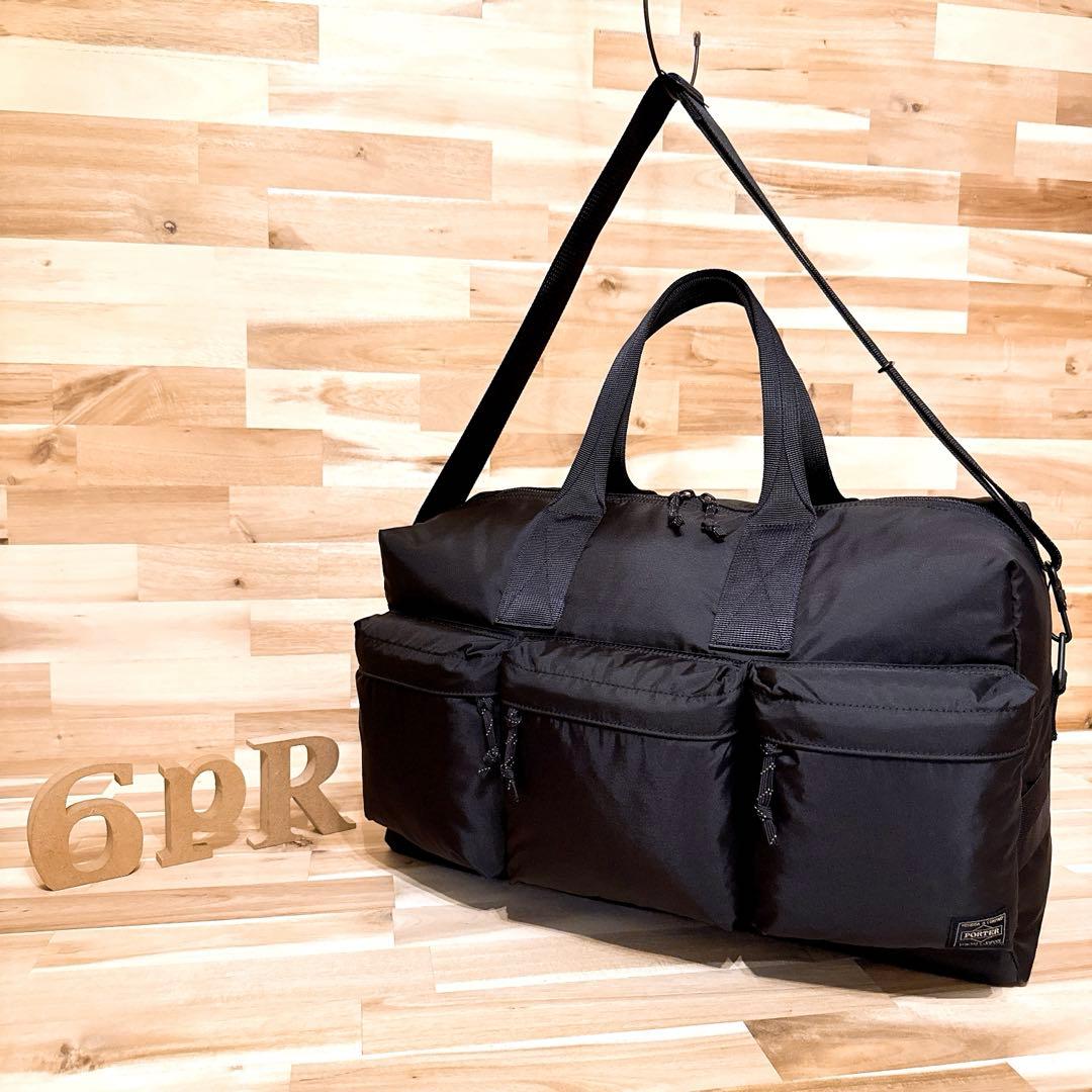 美品【ポーター】フォース FORCE ボストンバッグ2wayダッフル 26L 黒