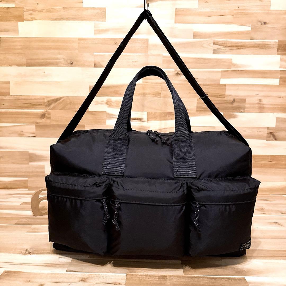 美品【ポーター】フォース FORCE ボストンバッグ2wayダッフル 26L 黒