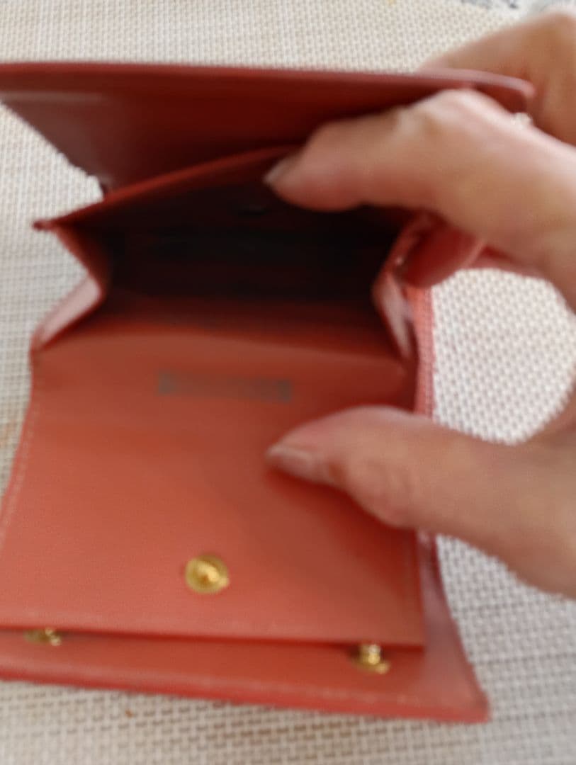 CELINE オレンジ 三つ折り財布